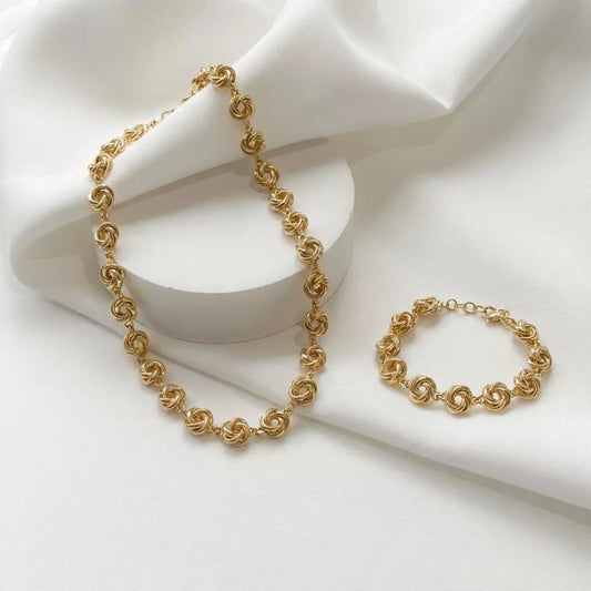 Dúo Infinito: Set de Joyería en Rodio (Brillo Eterno)