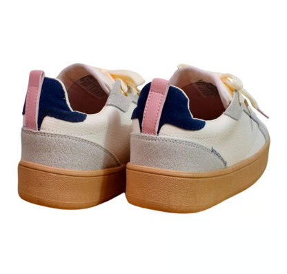 NUEVOS TENIS DE MUJER FRIDA BEIGE Y GRIS